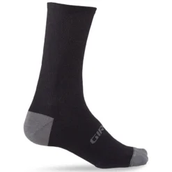 Giro HRC + Merino Wool Socks - Black/charcoal