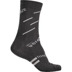 VeloToze Merino Wool Socks - Black/Grey