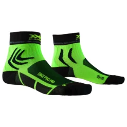 X-Socks Bike Pro Mid Fietssokken - Opal Black/amazonas Green