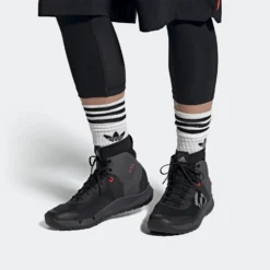 Five Ten Trail Cross Mid Pro Mountainbiking Shoes - Core Black / Grey Two / Solar Red -Aanbiedingen Rijwiel Kleding Winkel 363604 04 d 783694