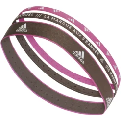 Adidas Training 3 Paar Hoofdband - Earth String/pre Fuchsia/white IC6515