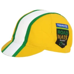 Aanbiedingen Rijwiel Kleding Winkel 16 Apis Retro Stijl Team Fietspet - FED. AUSTRALIANA