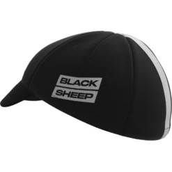 Black Sheep Cycling TEAM Pet - Zwat -Aanbiedingen Rijwiel Kleding Winkel black sheep cycling team cap black 6 1402404