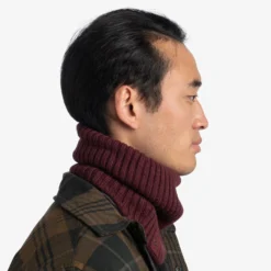 Buff® Knitted Halswarmer Comfort Norval - Maroon -Aanbiedingen Rijwiel Kleding Winkel buff knitted neckwarmer comfort norval maroon 8 1343430