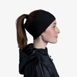 Buff® Tech Hoofdband - Solid Black -Aanbiedingen Rijwiel Kleding Winkel buff tech fleece headband solid black 3 1349679