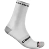 Castelli Rosso Corsa Pro 15 Socks - White 001