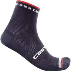 Castelli Rosso Corsa Pro 9 Socks - Savile Blue 414