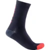 Castelli Bandito Wool 18 Sokken - Savile Blue/red -Aanbiedingen Rijwiel Kleding Winkel castelli bandito wool 18 socks savile blue red 1005653