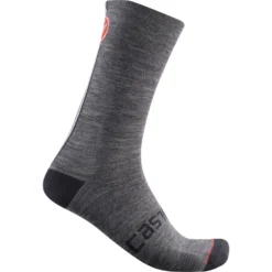 Castelli Racing Stripe 18 Socks - Dark Grey 030