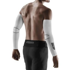 CEP Compression Armwarmers - Wit/zwart -Aanbiedingen Rijwiel Kleding Winkel cep compression arm sleeves white black 3 1555722