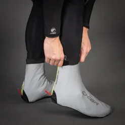 Chiba Reflex Overschoenen - Silver Reflective -Aanbiedingen Rijwiel Kleding Winkel chiba reflex shoecovers silver reflective 3 1288041
