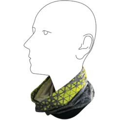 Chiba Multifunctioneel Doek Winter - Dark Grey/neon Yellow