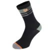 Crankbrothers Icon MTB Socks - Black/orange/green -Aanbiedingen Rijwiel Kleding Winkel crankbrothers icon mtb socks black orange green 916365