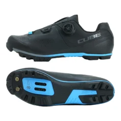 CUBE MTB PEAK PRO Shoes - Black´n´blue -Aanbiedingen Rijwiel Kleding Winkel cube mtb peak pro shoes black n blue side 1295679