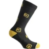 Dotout Square Fietssokken - Zwart-geel -Aanbiedingen Rijwiel Kleding Winkel dotout square socks black yellow 1 1072358
