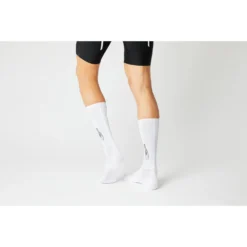 FINGERSCROSSED Aero Logo Fietssokken - Wit -Aanbiedingen Rijwiel Kleding Winkel fingerscrossed aero logo cycling socks white 35 1320589
