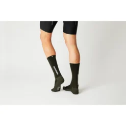 FINGERSCROSSED Light Merino Silk Fietssokken - Groen -Aanbiedingen Rijwiel Kleding Winkel fingerscrossed light merino silk cycling socks green 4 1320156