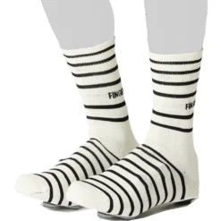 FINGERSCROSSED Oversokken - Ringlet - Tofu / Black