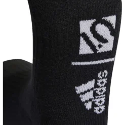 Five Ten Biking Cushioned Crew Socks - 3 Pairs - Black / Medium Grey Heather / Focus Olive -Aanbiedingen Rijwiel Kleding Winkel five ten biking cushioned crew hb6264 black medium grey heather focus olive 03 1207117