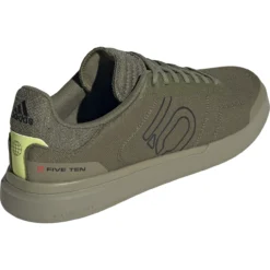 Five Ten Sleuth DLX Canvas Mountain Bike Schoenen - Focus Olive / Core Black / Pulse Lime -Aanbiedingen Rijwiel Kleding Winkel five ten gz9866 sleuth dlx canvas focus olive core black pulse lime 01 1163245