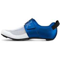 Fizik Transiro Hydra Triatlon-Schoenen - Wit / Metallic Blauw -Aanbiedingen Rijwiel Kleding Winkel fizik transiro hydra triathlon shoes white metallic blue 5 1485500