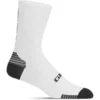 Giro HRC+ Grip Socks - White/black -Aanbiedingen Rijwiel Kleding Winkel giro hrc grip socks bright white black 2 1087390