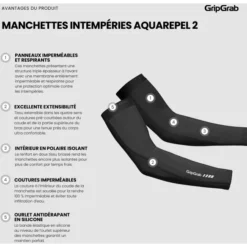 GripGrab AquaRepel 2 Waterafstotende Armwarmers - Zwart -Aanbiedingen Rijwiel Kleding Winkel gripgrab aquarepel 2 water resistant arm warmers black 6 1557822