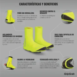 GripGrab Arctic Wasserdichter Deep Winter Hi-Vis Overschoenen - Yellow Hi-Vis -Aanbiedingen Rijwiel Kleding Winkel gripgrab arctic waterproof deep winter hi vis shoe cover yellow hi vis 5 1094074