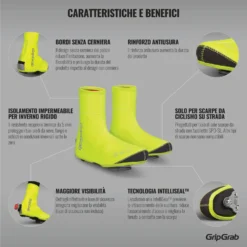 GripGrab Arctic Wasserdichter Deep Winter Hi-Vis Overschoenen - Yellow Hi-Vis -Aanbiedingen Rijwiel Kleding Winkel gripgrab arctic waterproof deep winter hi vis shoe cover yellow hi vis 6 1094076