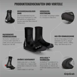 GripGrab Arctic Wasserdichter Deep Winter Overschoenen - Zwart -Aanbiedingen Rijwiel Kleding Winkel gripgrab arctic waterproof deep winter shoe cover black 2 1094058