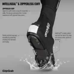 GripGrab Arctic X Waterdichte Diepe Winter MTB Overschoen - Black -Aanbiedingen Rijwiel Kleding Winkel gripgrab arctic x waterproof deep winter mtb cx shoe cover black 1 1093994