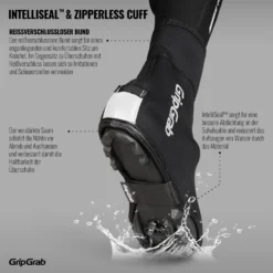 GripGrab Arctic X Waterdichte Diepe Winter MTB Overschoen - Black -Aanbiedingen Rijwiel Kleding Winkel gripgrab arctic x waterproof deep winter mtb cx shoe cover black 2 1093995