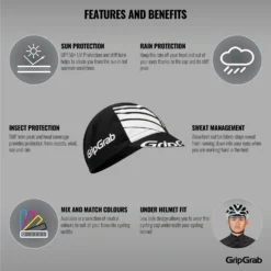 GripGrab Classic Cycling Cap - Fietsmuts - Black -Aanbiedingen Rijwiel Kleding Winkel gripgrab classic cycling cap black 18 1189277