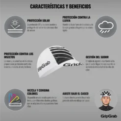 GripGrab Classic Cycling Cap - Fietsmuts - White -Aanbiedingen Rijwiel Kleding Winkel gripgrab classic cycling cap white 5 1189335