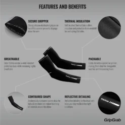 GripGrab Classic Thermal Armwarmers - Black -Aanbiedingen Rijwiel Kleding Winkel gripgrab classic thermal arm warmers black 3 1094589