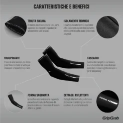 GripGrab Classic Thermal Armwarmers - Black -Aanbiedingen Rijwiel Kleding Winkel gripgrab classic thermal arm warmers black 6 1094592