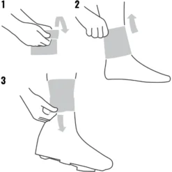 GripGrab CyclinGaiter Regenweer Overschoen Afdichting - Zwart -Aanbiedingen Rijwiel Kleding Winkel gripgrab cyclingaiter rainy weather ankle cuff black 3 1078378