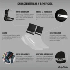 GripGrab Arctic X Waterdichte Diepe Winter MTB Overschoen - Black -Aanbiedingen Rijwiel Kleding Winkel gripgrab cyclingaiter rainy weather ankle cuff black 3 1093924