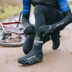 GripGrab CyclinGaiter Regenweer Overschoen Afdichting - Zwart -Aanbiedingen Rijwiel Kleding Winkel gripgrab cyclingaiter rainy weather ankle cuff black 7 1078382