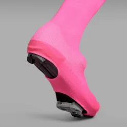 GripGrab Flandrien Waterproof Wielren Overschoenen - Pink -Aanbiedingen Rijwiel Kleding Winkel gripgrab flandrien waterproof knitted road shoe covers pink 10 1094258