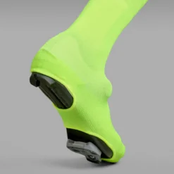 GripGrab Flandrien Waterproof Wielren Overschoenen - Yellow Hi-Vis -Aanbiedingen Rijwiel Kleding Winkel gripgrab flandrien waterproof knitted road shoe covers yellow hi vis 10 1094247