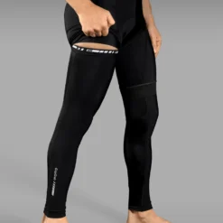 GripGrab Light Overgang Beenwarmers - Black -Aanbiedingen Rijwiel Kleding Winkel gripgrab light midseason leg warmers black 5 1078670