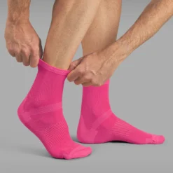 GripGrab Lightweight Airflow Short Sokken - Pink Hi-Vis -Aanbiedingen Rijwiel Kleding Winkel gripgrab lightweight airflow short socks pink hi vis 3 1183737