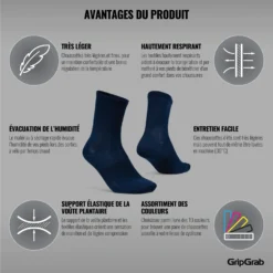 GripGrab Lightweight Airflow Sokken - Navy Blue -Aanbiedingen Rijwiel Kleding Winkel gripgrab lightweight airflow socks navy blue 6 1184967