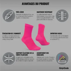 GripGrab Lightweight Airflow Sokken - Pink Hi-Vis -Aanbiedingen Rijwiel Kleding Winkel gripgrab lightweight airflow socks pink hi vis 14 1184888