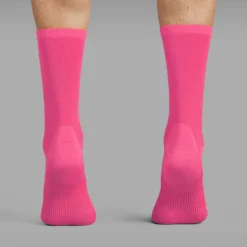 GripGrab Lightweight Airflow Sokken - Pink Hi-Vis -Aanbiedingen Rijwiel Kleding Winkel gripgrab lightweight airflow socks pink hi vis 2 1184883