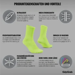 GripGrab Lightweight Airflow Sokken - Yellow Hi-Vis -Aanbiedingen Rijwiel Kleding Winkel gripgrab lightweight airflow socks yellow hi vis 3 1184791