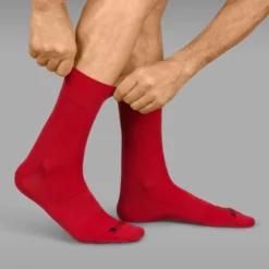 GripGrab Lightweight SL Sokken - Red -Aanbiedingen Rijwiel Kleding Winkel gripgrab lightweight sl socks red 2 1199215