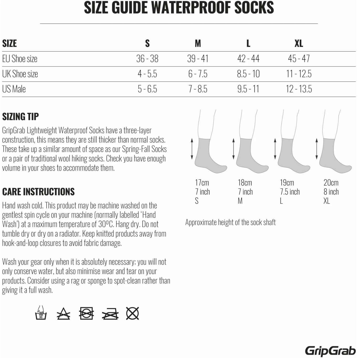 GripGrab Lichtgewicht Waterdichte Sokken - Black 19 GripGrab Lichtgewicht Waterdichte Sokken - Black - Afbeelding 17