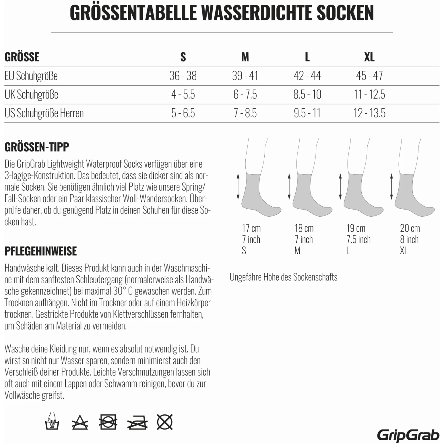 GripGrab Lichtgewicht Waterdichte Sokken - Black 20 GripGrab Lichtgewicht Waterdichte Sokken - Black - Afbeelding 18